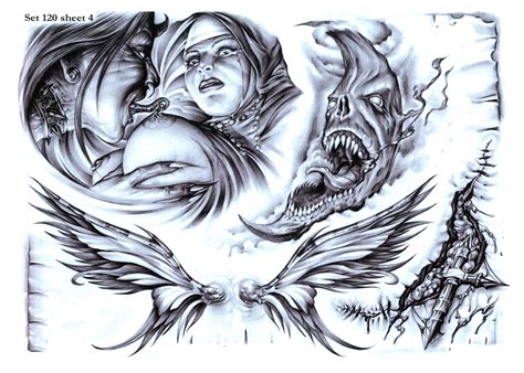 demon tattoo flash|female demon tattoo.